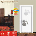 Exterior Interior Tempered PVC Veneer Glass Doors